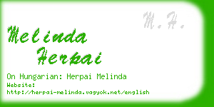 melinda herpai business card